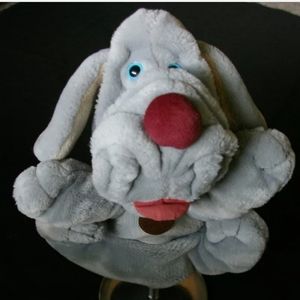 Vintage Wrinkle Dog 1985 Puppet 14" Plush The Heri